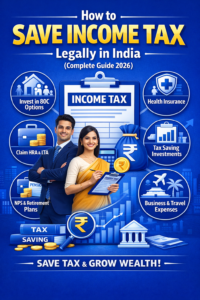 Read more about the article How to Save Income Tax Legally in India (Complete Guide 2026)