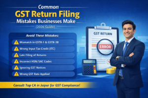 Read more about the article Common GST Return Filing Mistakes Businesses Make (2026 Guide)